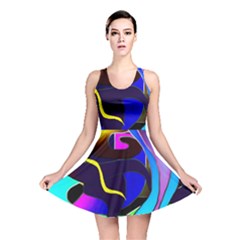 Curvy Collage Reversible Skater Dress by bloomingvinedesign