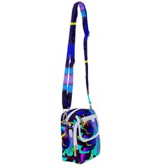 Curvy Collage Shoulder Strap Belt Bag by bloomingvinedesign