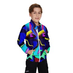 Curvy Collage Kids  Windbreaker