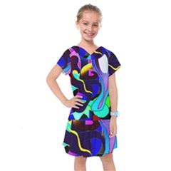 Curvy Collage Kids  Drop Waist Dress