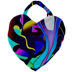 Curvy Collage Giant Heart Shaped Tote