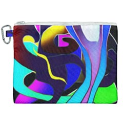 Curvy Collage Canvas Cosmetic Bag (xxl)