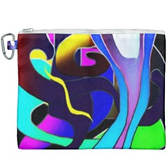 Curvy Collage Canvas Cosmetic Bag (xxxl)