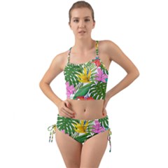 Tropical Greens Leaves Monstera Mini Tank Bikini Set by Simbadda