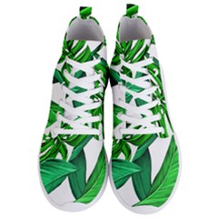 Leaves Tropical Monstera Summer Men s Lightweight High Top Sneakers by Simbadda