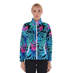 Leaves Picture Tropical Plant Winter Jacket by Simbadda