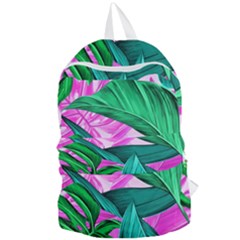 Tropical Greens Monstera Summer Foldable Lightweight Backpack by Simbadda