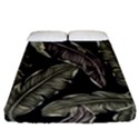 Jungle Leaves Tropical Pattern Fitted Sheet (Queen Size) View1