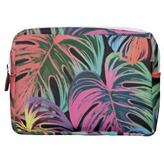 Leaves Tropical Jungle Pattern Make Up Pouch (medium) by Simbadda