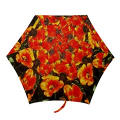 Orange Tulips At The Commons Mini Folding Umbrellas by Riverwoman