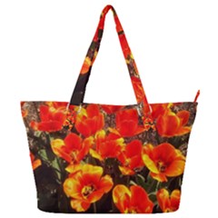 Orange Tulips At The Commons Full Print Shoulder Bag