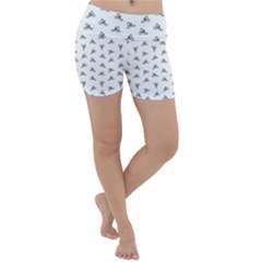 Cycling Motif Design Pattern Lightweight Velour Yoga Shorts