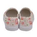 pink flowers pattern spring nature Women s Canvas Slip Ons View4