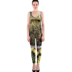 Columbus Commons Yellow Tulips One Piece Catsuit by Riverwoman