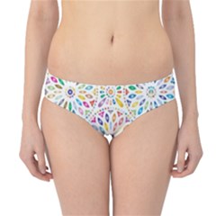 Boho Flowers Hipster Bikini Bottoms