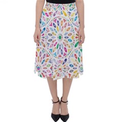 Boho Flowers Classic Midi Skirt