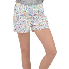 Boho Flowers Women s Velour Lounge Shorts