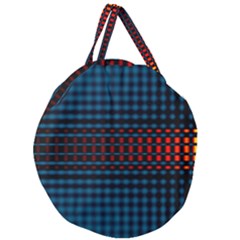 Signal Background Pattern Light Texture Giant Round Zipper Tote by Sudhe