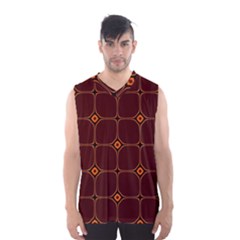 Background Pattern Design Geometric Brown Men s Sportswear by Sudhe