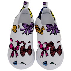 Bows Cartoon Ribbon Kids  Velcro No Lace Shoes by Bajindul