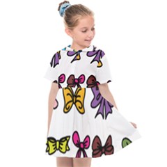 Bows Cartoon Ribbon Kids  Sailor Dress