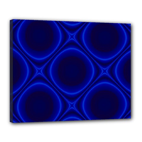 Abstract Background Design Blue Black Canvas 20  X 16  (stretched)