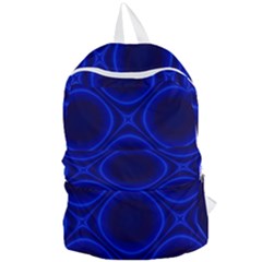 Abstract Background Design Blue Black Foldable Lightweight Backpack by Sudhe