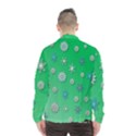 Snowflakes Winter Christmas Green Men s Windbreaker View2