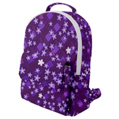 Ross Pattern Square Flap Pocket Backpack (small)