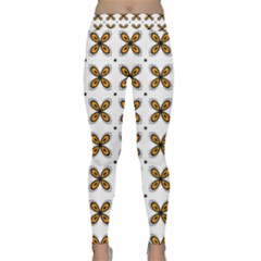 Pattern Orange Classic Yoga Leggings