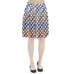 Rings Geometric Circles Random Pleated Skirt by HermanTelo