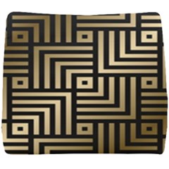 Geometric Pattern   Seamless Luxury Gold Vector Seat Cushion by Sudhe