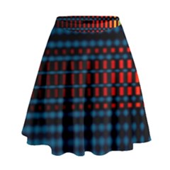 Signal Background Pattern Light Texture High Waist Skirt by Sudhe