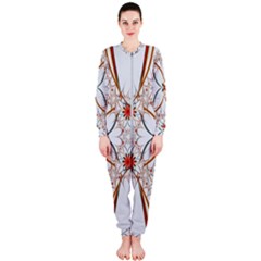 Artwork Fractal Allegory Art Floral Onepiece Jumpsuit (ladies)  by Sudhe