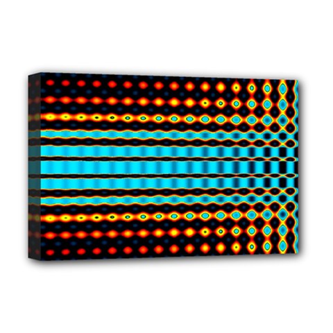Signal Background Pattern Light Deluxe Canvas 18  X 12  (stretched)