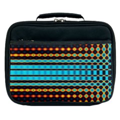 Signal Background Pattern Light Lunch Bag by Sudhe