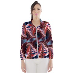 Abstract Fractal Artwork Colorful Art Women s Windbreaker