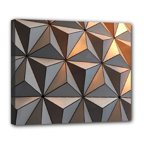 3d Abstract  Pattern Deluxe Canvas 24  X 20  (stretched) by Sudhe