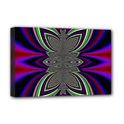 Abstract Artwork Fractal Background Pattern Deluxe Canvas 18  X 12  (stretched)