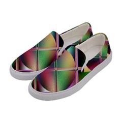 Fractal Artwork Abstract Background Women s Canvas Slip Ons by Sudhe