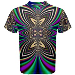 Abstract Artwork Fractal Background Art Men s Cotton Tee by Sudhe