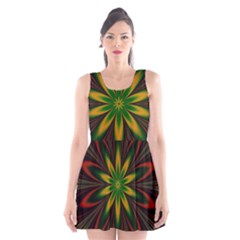 Fractal Artwork Idea Allegory Art Scoop Neck Skater Dress