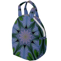 Abstract Flower Artwork Art Green Travel Backpacks by Sudhe