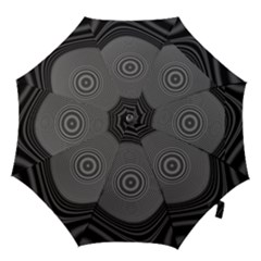 Digital Art Background Black White Hook Handle Umbrellas (medium) by Sudhe