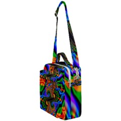 Abstract Fractal Artwork Colorful Crossbody Day Bag by Sudhe