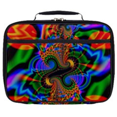 Abstract Fractal Artwork Colorful Full Print Lunch Bag by Sudhe