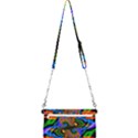 Abstract Fractal Artwork Colorful Mini Crossbody Handbag View2