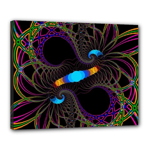 Fractal Artwork Abstract Background Canvas 20  X 16  (stretched)