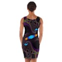 Fractal Artwork Abstract Background Wrap Front Bodycon Dress View2