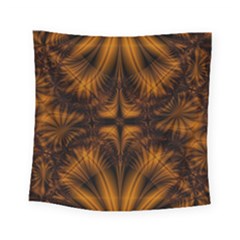 Background Pattern Yellow Gold Black Square Tapestry (small) by Sudhe